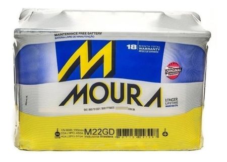 BATERIA MOURA M22GD 12X65 REFORZADA (60AH)