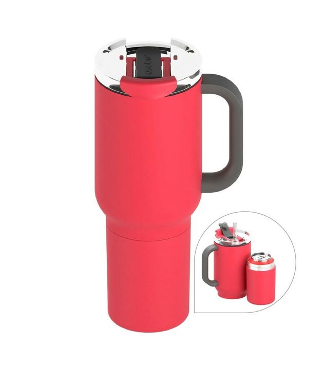 Vaso Termico Asobu Duplex Acero Inoxidable 660 ml + 360 ml Red - Vista 1