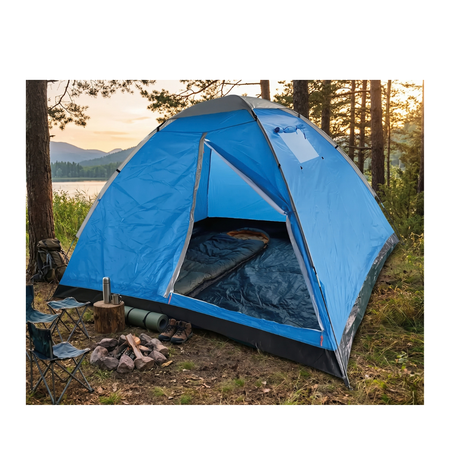 Carpa Easy Camp 6 Personas 280x240x160 Azul