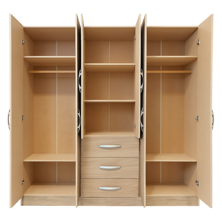 Ropero Placard 6 Puertas y 3 Cajones Oregon Maximo Family - Vista 3