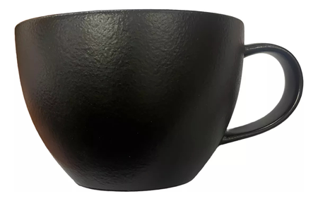 Set X 6 Taza Cafe 100 Cc Porcelana Fine Plus Baralee Negro Fine Plus