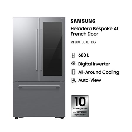 Heladera Samsung Bespoke AI French Door Autoview 680L