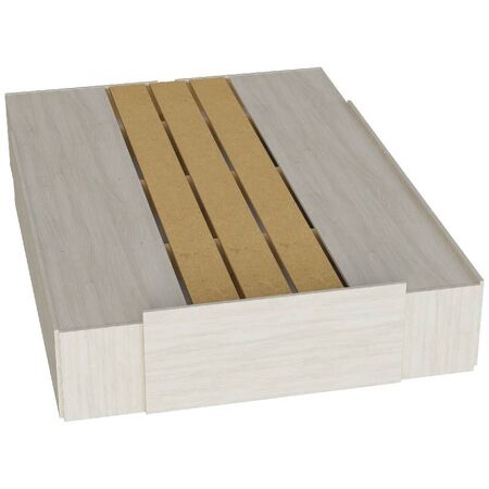 CAMA BOX ORLANDI JA 573 PREMIUM - JACARANDA, EXTENSIBLE, 6 CAJONES