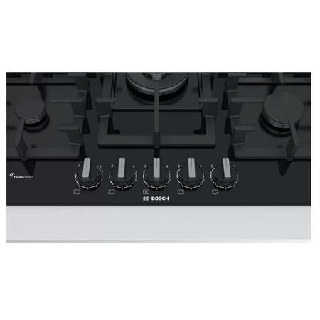 Anafe a Gas 5 Hornallas Bosch PPQ7A6B90 75 Cm Negro
