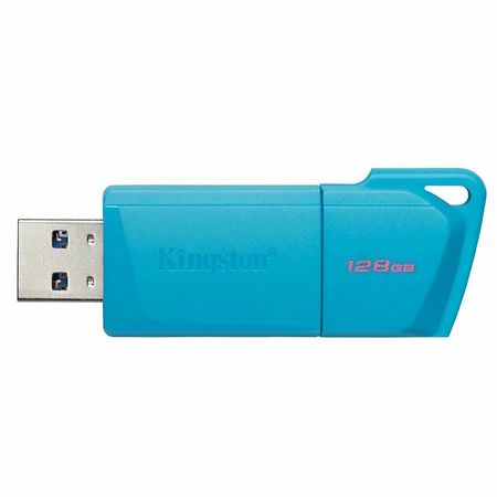 PENDRIVE USB KINGSTON DATATRAVELER EXODIA M 128GB USB 3.2 NEON BLUE (KC-U2L128-7LB)