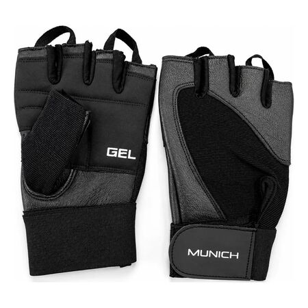 Guante Munich Craster Fitnes Crossfit Bici Gym Entrenamiento Gris Lisa S