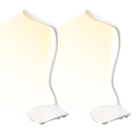 Kit de Lámparas De Escritorio Led Gadnic Regulable Flexible Control Táctil X2 
