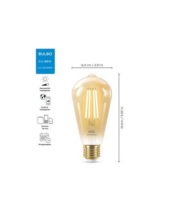 Lampara Led Iinteligente Vintage Wiz Wifi Filamento Edison (929002415712)