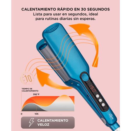 Buclera Profesional Gadnic Rizadora Control de Temperatura Iones de Cerámica 