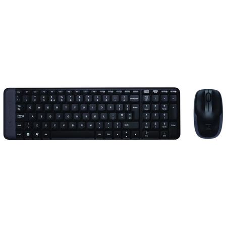 TECLADO+MOUSE LOGITECH WIR MK220 BLK