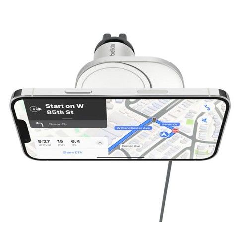 Cargador magnetico Belkin Qi2 15W para auto Mount Pro - Vista 2