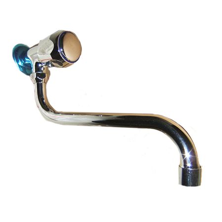 Griferia Eurogrif Pared 1 Agua Pico Movil Inferior Con Roseta