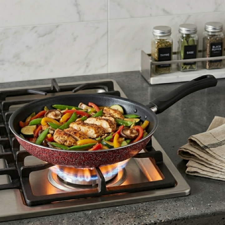 Sarten 24 Cm Antiadherente Aluminio Aston Pedra Violeta - Vista 4