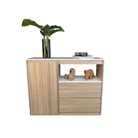 Vajillero Chico Borgia DS Home Blanco Cocobolo 110x89x36 cm