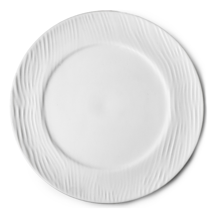 Set X 6 Plato Playo Porcelana Germer Dunas 27,5 Cm Blanco Dunas - Vista 1