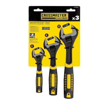 Set Llave Ajustable Xtra-Force 3Pcs Crossmaster