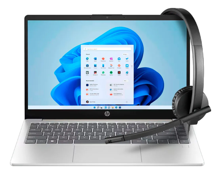 Notebook Hp 14-em0001la Ryzen 3 8gb 256gb W11 + Headset H570 Azul