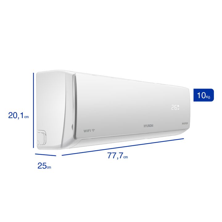 Aire Acondicionado Hyundai Inverter Con Wi-fi 3200w F/c - Vista 2