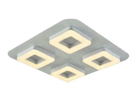 Plafon Led Techo Naples 36W 220V Aluminio Calido Blanco Mate