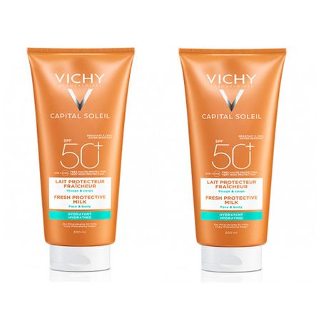 Vichy Capital Soleil Protector Solar Leche Familiar 300ml X2