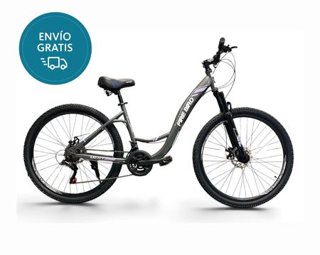 Bicicleta Fire Bird Mery _Cuadro de acero _ Gris_Freno a disco _21vel _  Rodado 27.5”