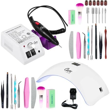 Kit Para Uñas Gadnic Torno T20K + Cabina UV LED 48W Manicura