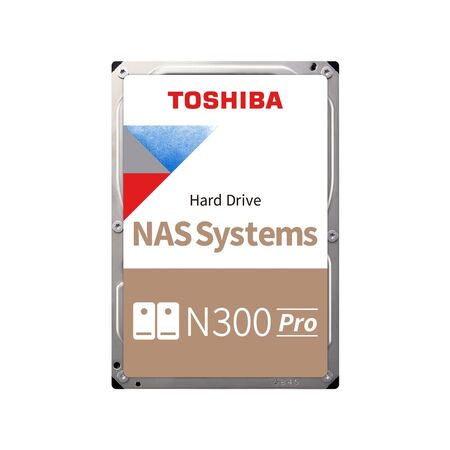 Disco Duro Interno Toshiba 22TB N300 PRO NAS SATA III 3,5" 7200RPM HDWG82CXZSTB