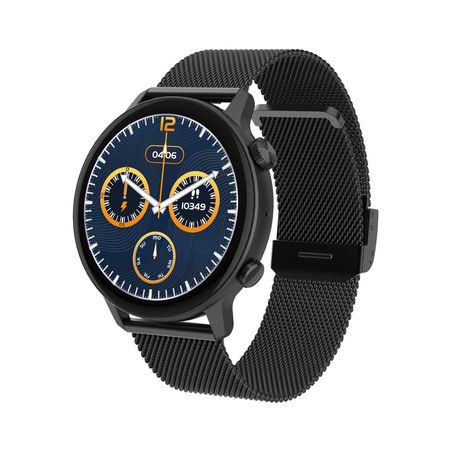 Smartwatch Montreal Pantalla Amoled 3d Malla Acero Negro