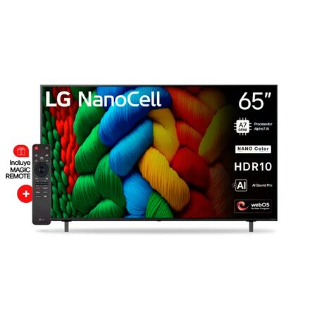 Smart TV LG 65" LED NANOCELL 65NANO80ASA Ultra HD