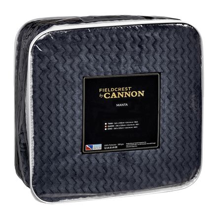 Manta Microfibra Cannon Fieldcrest 1 ½ Plazas Azul