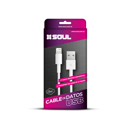 Cable USB Soul Lightning 1 MT 