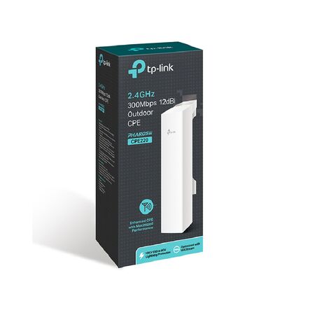 Cpe Tp-Link CPE220 300Mbps 2.4GHz 12dBi Exterior