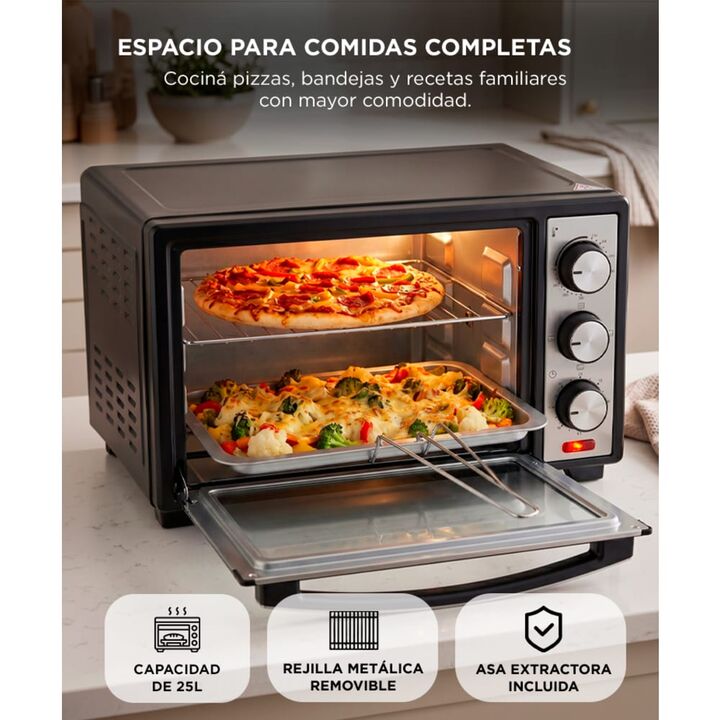 Horno Eléctrico Cuk by Gadnic 25L 1600W Multifunción - Vista 7
