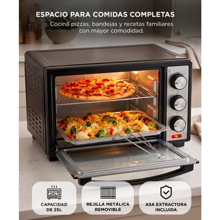 Horno Eléctrico Cuk by Gadnic 25L 1600W Multifunción
