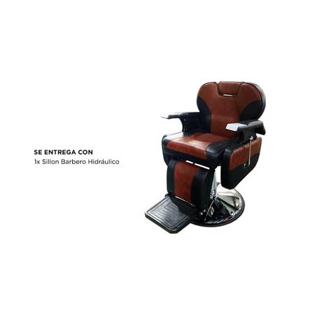 Sillon Barbero Hidráulico Peluquería Gadnic BR53 Ergonomico