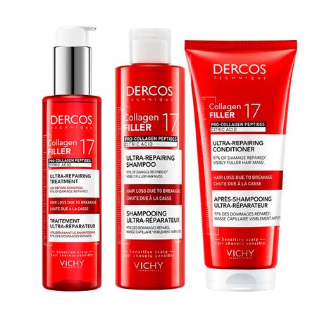 Vichy Collagen 17 Combo Capilar Ultra Reparador 3 unidades 