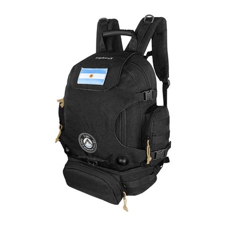 Mochila T-GO Táctica Militar 35 Litros Tela Cordura con riñonera desmontable 