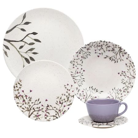 JUEGO VAJILLA X 30 PIEZAS UNNI LILAC