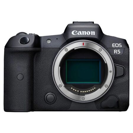 Camara Mirrorless Profesional Canon EOS R5 Solo Cuerpo Full Frame 45 MP 8K RAW IBIS