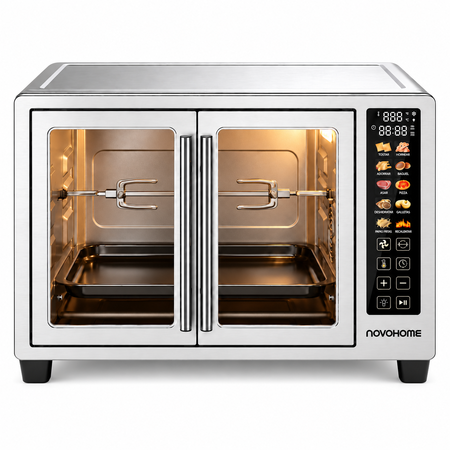 Horno Eléctrico Digital Touch 48 Lts Novohome 10 Funciones