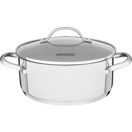 Cacerola Olla C/ Asas 20cm 2,9 Lt Acero Inox Tramontina Una Inox