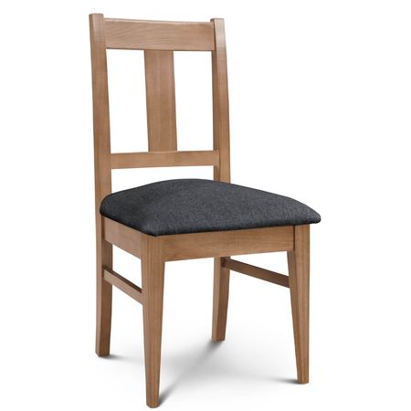 Silla de Comedor Euro lustre Abedul Tapizado Shot Nickel Espacity