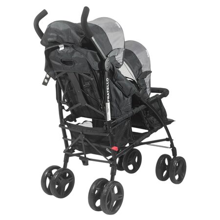 Cochecito doble Fratello Infanti gris