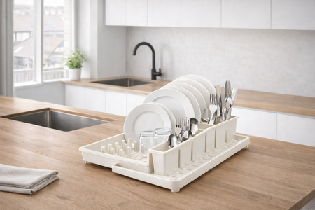 Escurridor Secaplatos Cubiertero Bandeja Plastico Italia Tontarelli