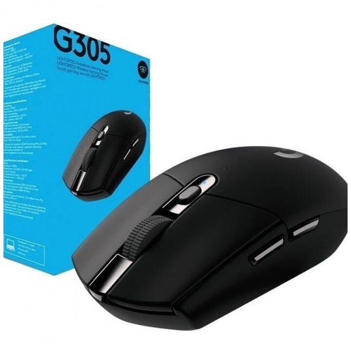 Mouse Logitech G305 Gaming Inalambrico Negro - Vista 2