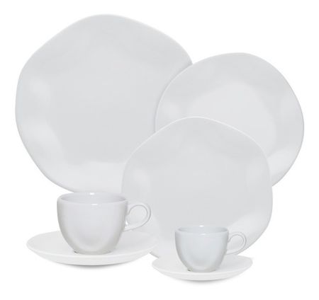 JUEGO VAJILLA X42 PORCELANARYO BLANCO - OXFORD