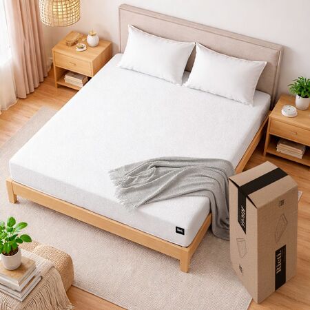 Colchón en Caja Rieti By Gadnic 2 Plazas 140x190 22 cm Memory Foam Multicapa con Box Espuma Viscoelástica