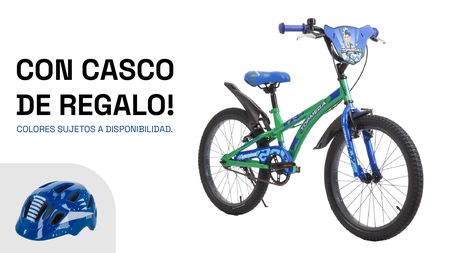 Bicicleta Infantil TopMega Speedmike R20 Verde Azul 1012083