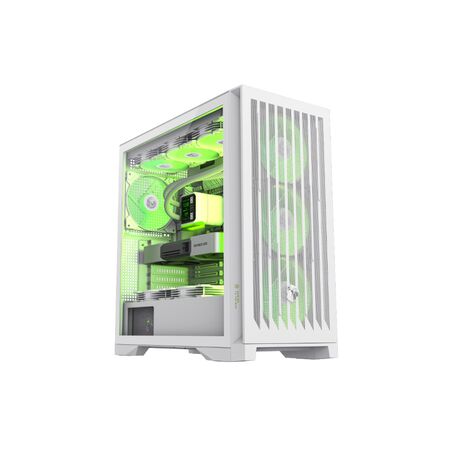 Gabinete Gamemax Leader 2WH 4Fan E-ATX Blanco