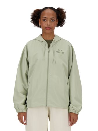 Campera New Balance Iconic Collegiate Mujer Moda Verde